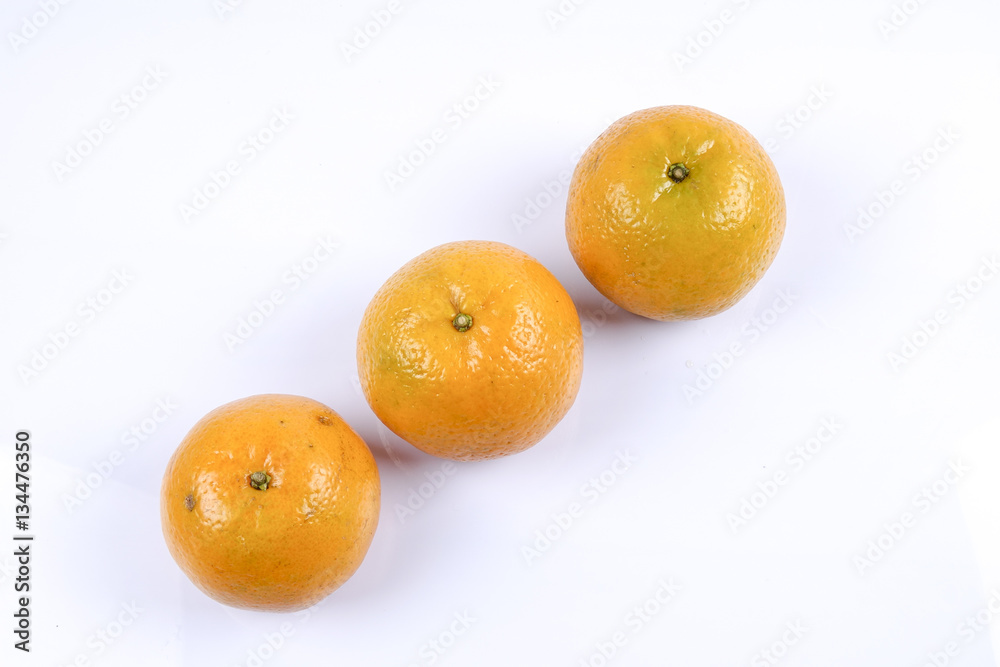 Mandarin orange citrus fruit isolated on white background. Mandarin orange citrus fruit isolated on white background.