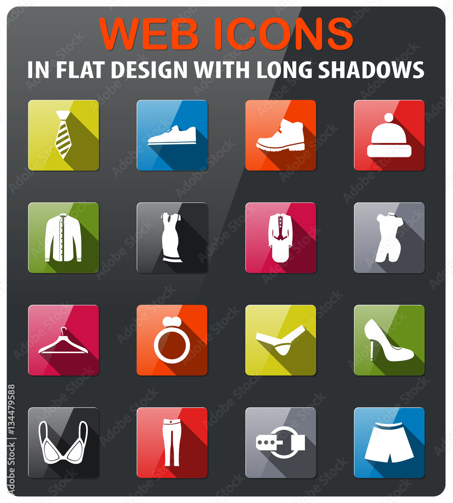 clothes icon set clothes icon set