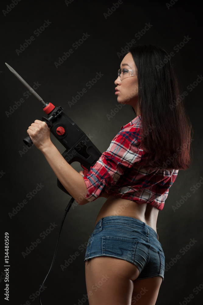 Sexy woman worker