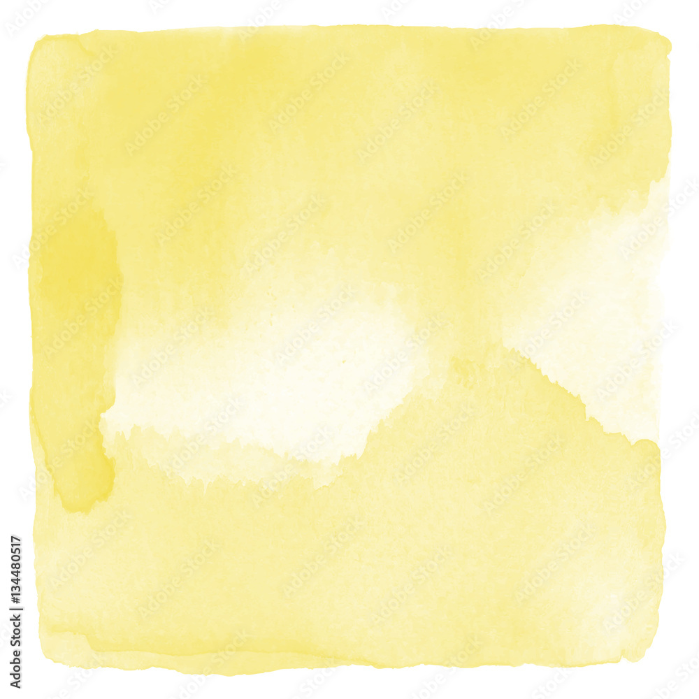 Abstract yellow watercolor on white background Abstract yellow watercolor on white background