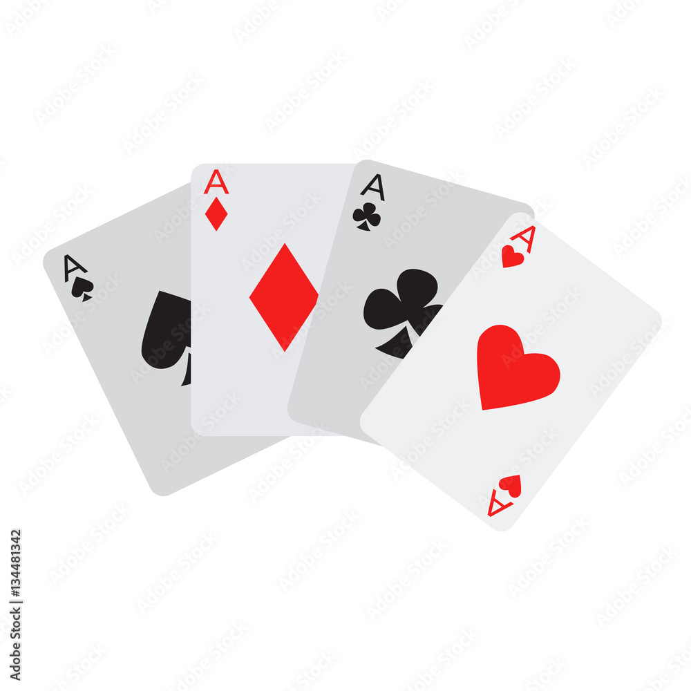 playing cards flat icon playing cards flat icon