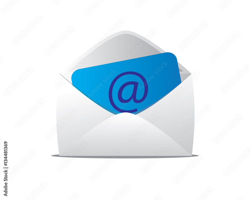 opened email letter opened email letter