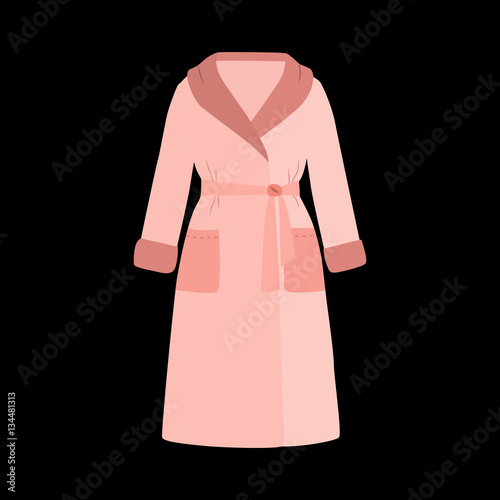 bathrobe flat icon