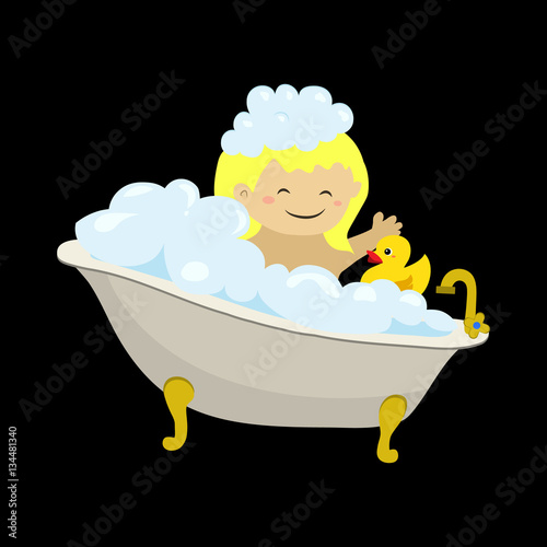 take a bath flat icon