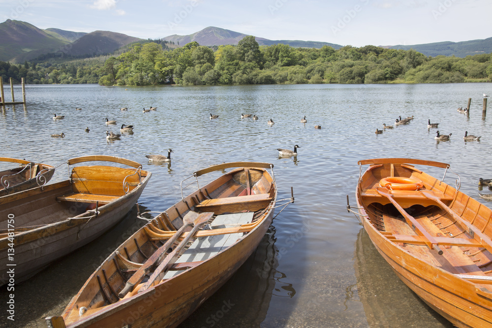 Rowing Boats on Derwent Water, Keswick, Lake District Rowing Boats on Derwent Water, Keswick, Lake District