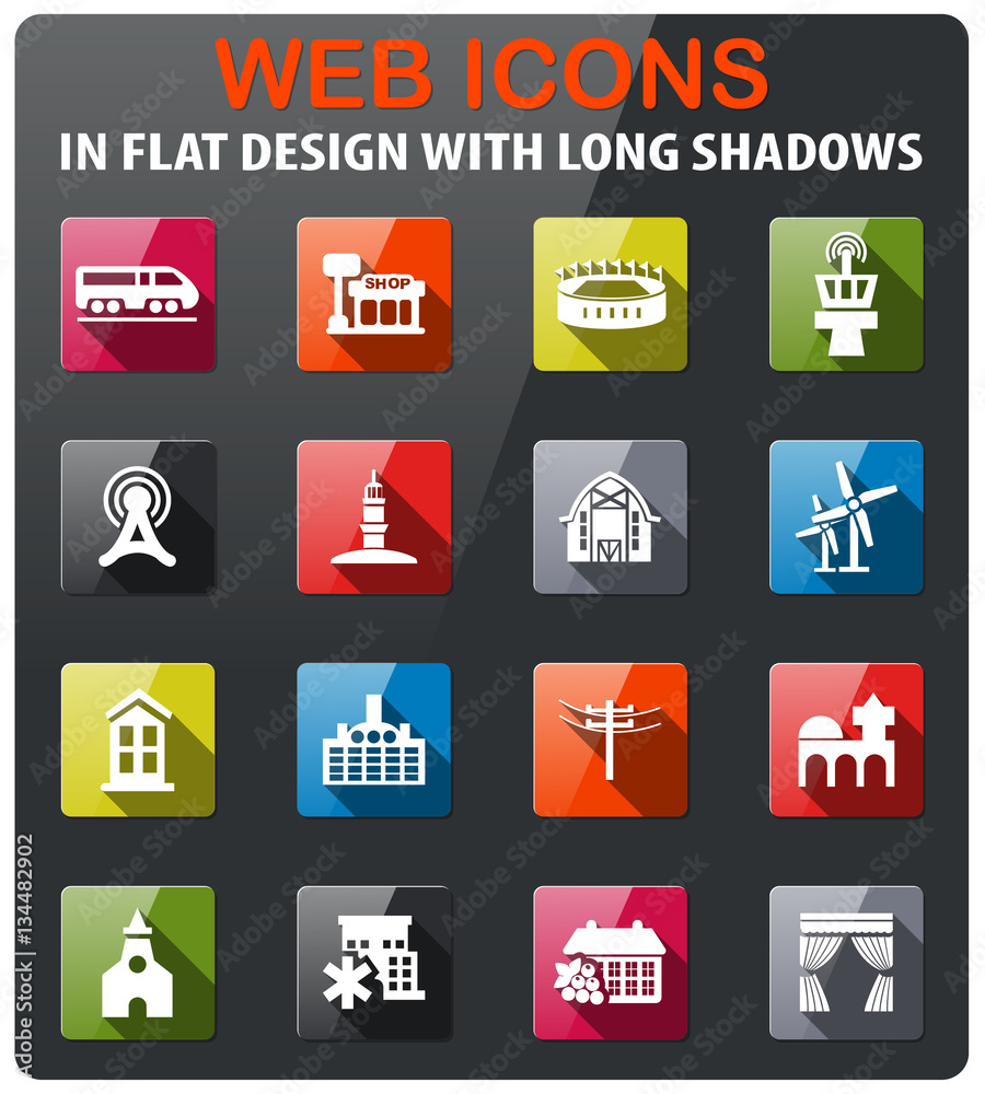 infrastructure icon set