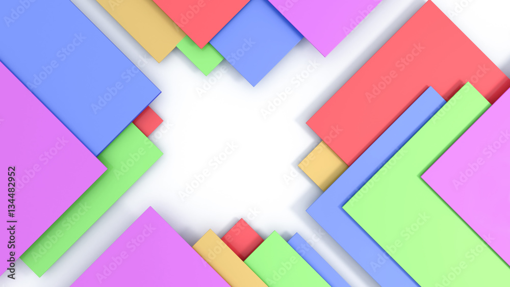3D corner abstract background