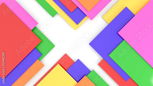 3D corner abstract background