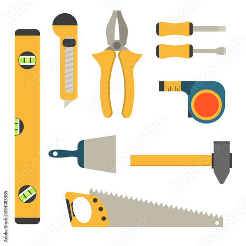 Home repair tools icons.