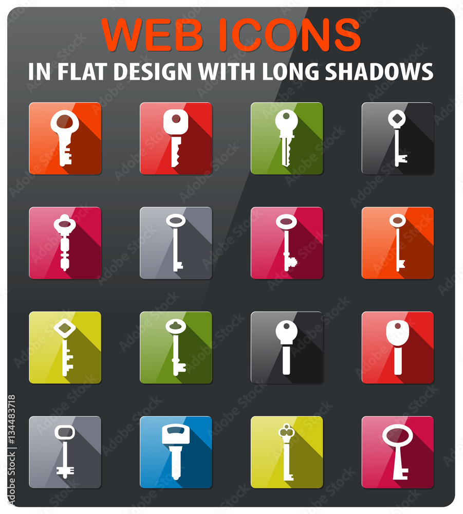 lock and key icon set lock and key icon set
