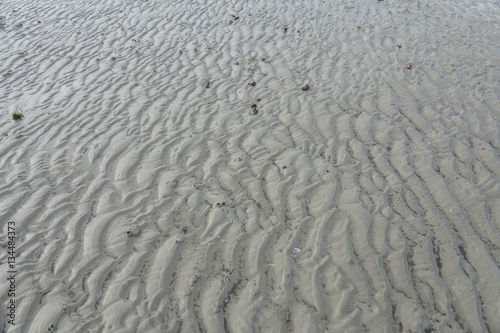 Sand pattern of a beach as background.