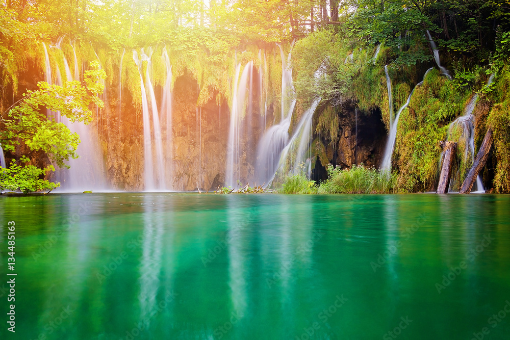 Naklejka premium Plitvicer Seen, Kroatien