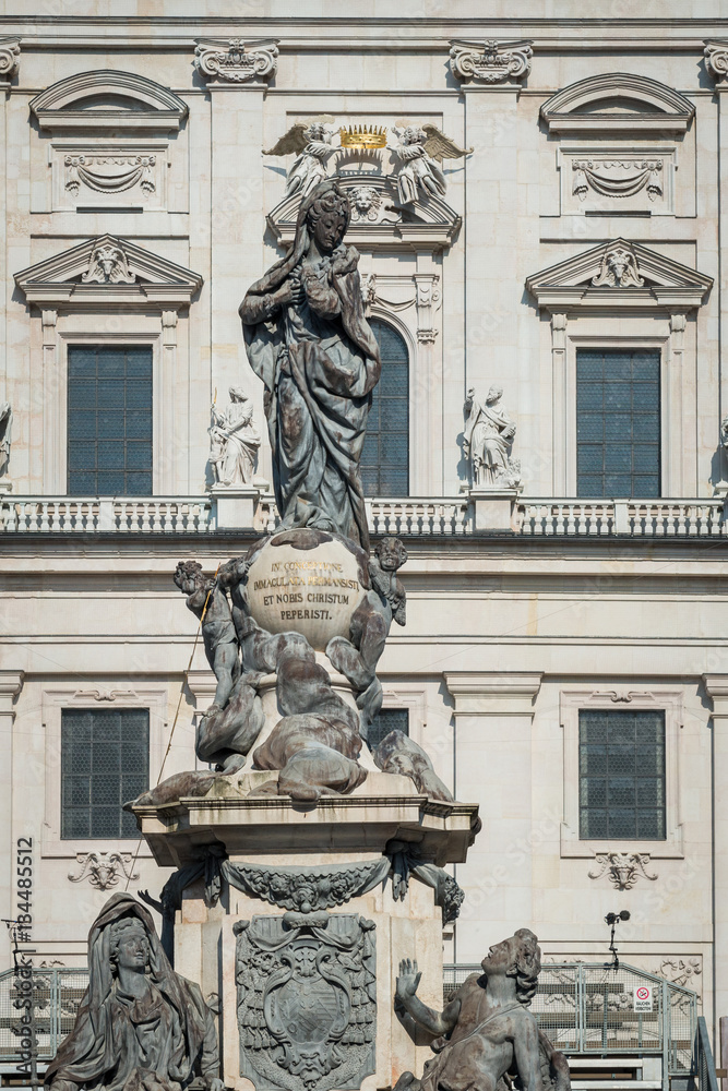 Statue of Virgin Mary in Salzburg, Austria Statue of Virgin Mary in Salzburg, Austria