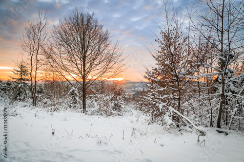 Sonnenuntergang im Winter