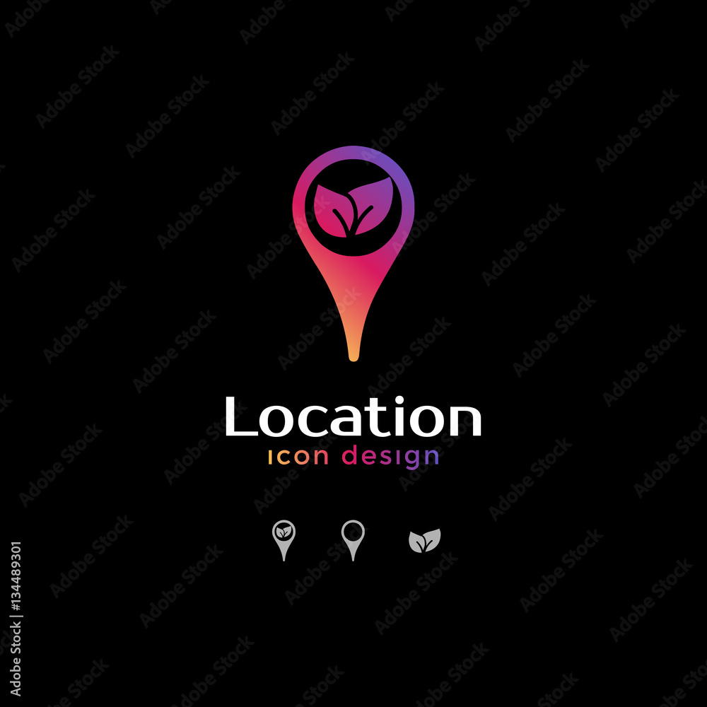 garden icon. location icon for map garden icon. location icon for map