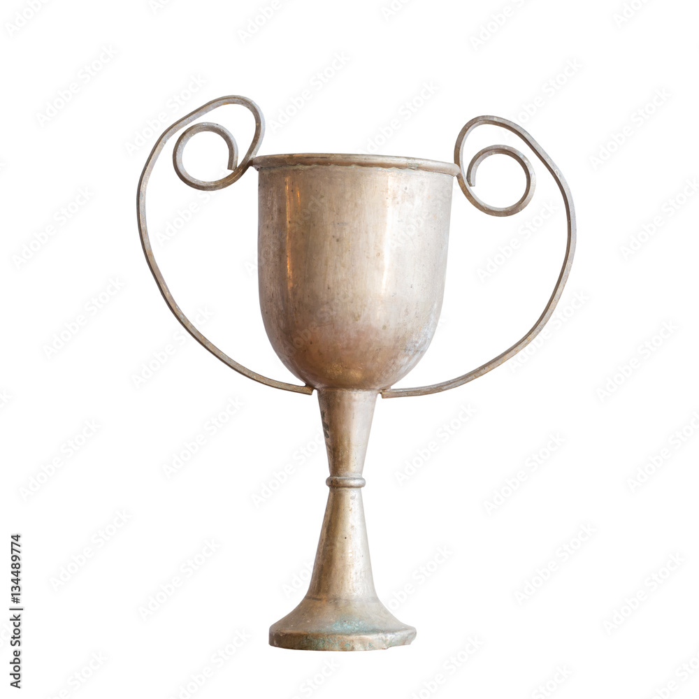 Antique trophy isolated on white background Antique trophy isolated on white background