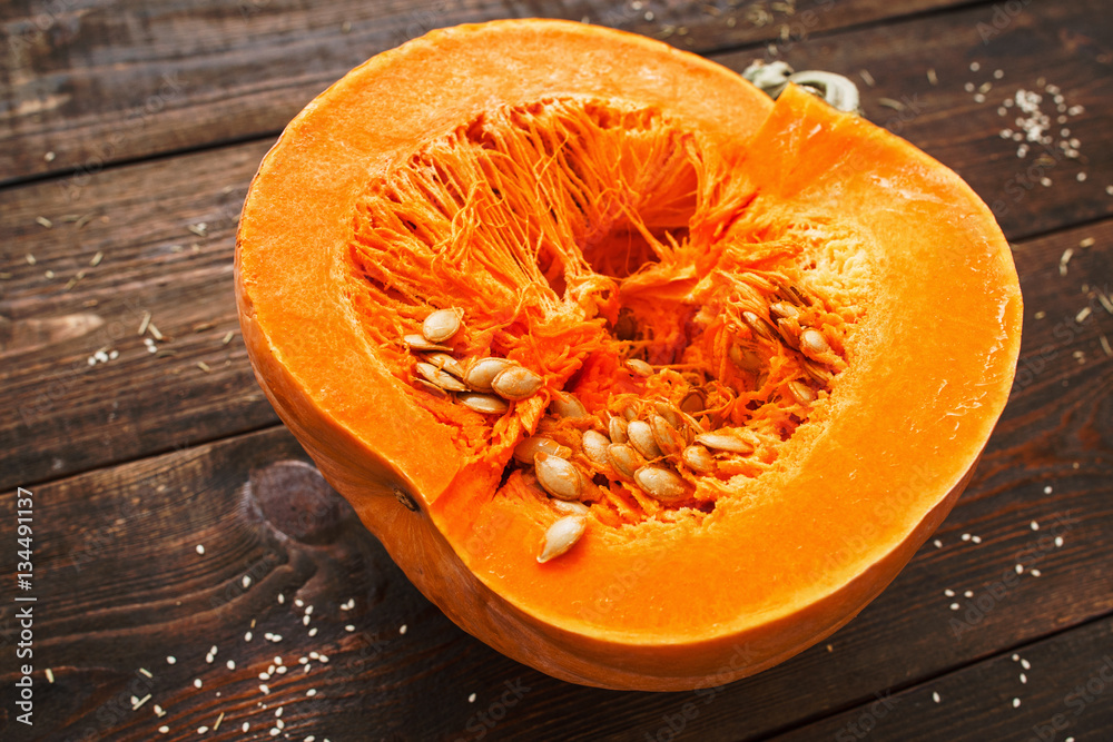 Pumpkin Autumn Healthy Food Nutrition Seasonal Vegetable Concept Pumpkin Autumn Healthy Food Nutrition Seasonal Vegetable Concept