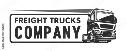 Truck cargo freight company logo template