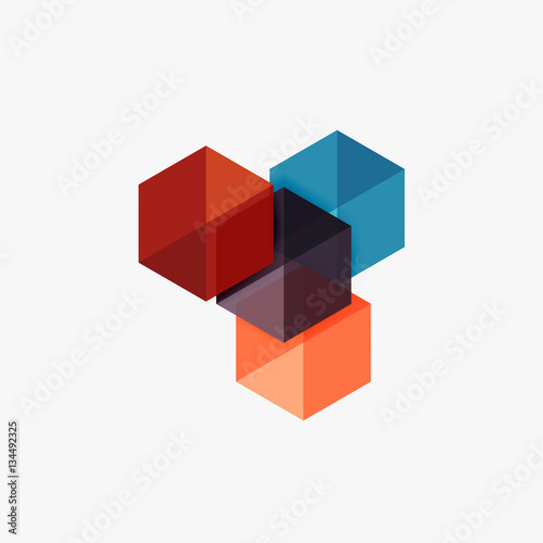 Blank geometric abstract business templates  hexagon layouts