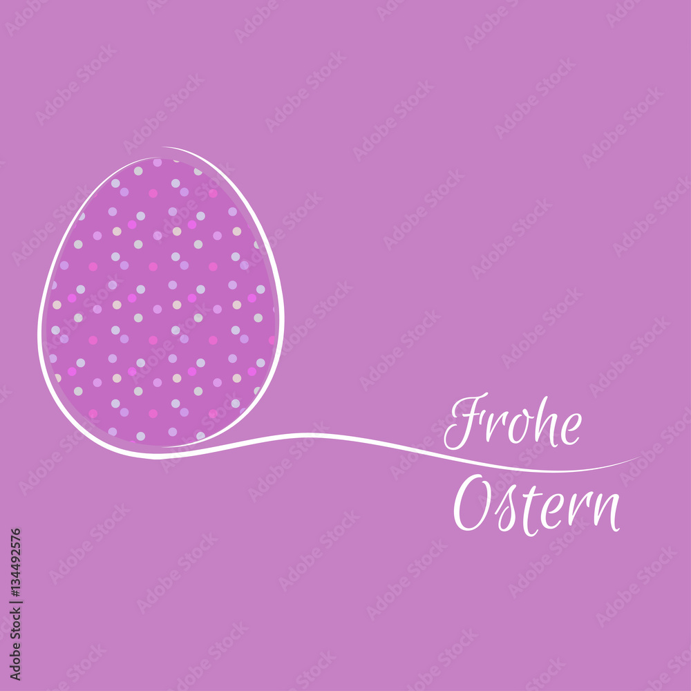 Osterei - Frohe Ostern - Vektor Grafik