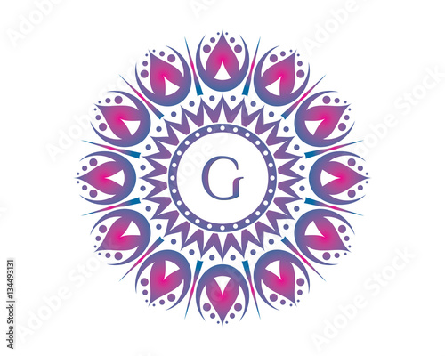 G Letter Abstract Ornament Logo