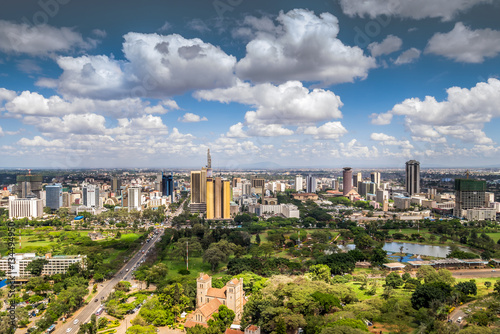 Nairobi downtown - capital city of Kenya photo