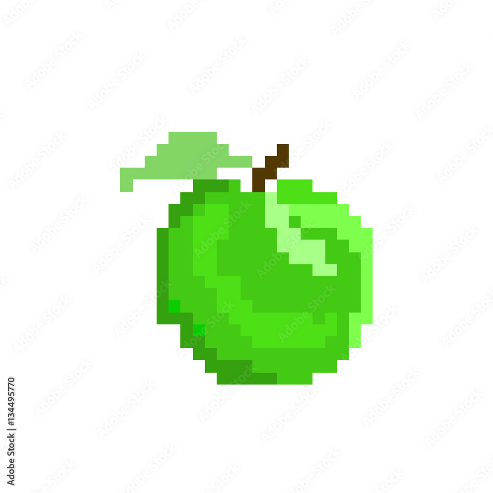 Pixel apple