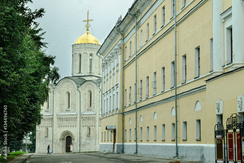 Saint Demetrius Cathedral in Vladimir at summer. Russia