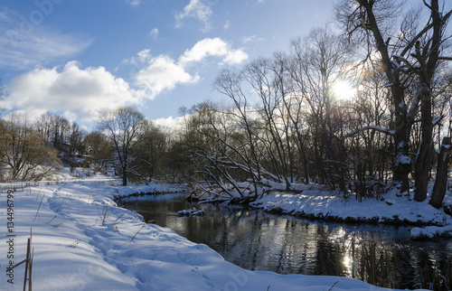 Winter landscape with river © valeriy boyarskiy