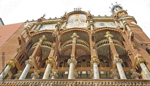 Detalles arquitectónicos del Palau de la Música de Barcelona