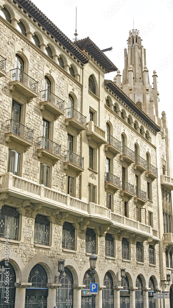 Antiguos edificios en Barcelona