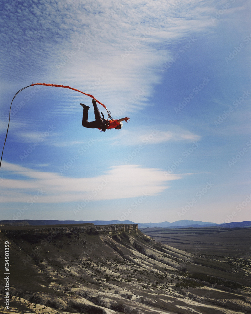 Fototapeta premium Rope jumping.