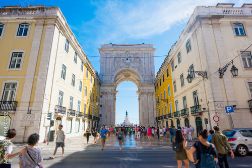 Εκτύπωση καμβά Commerce square - Praca do commercio in Lisbon in a sunny day