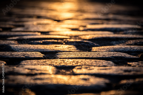 Canvas Print Cobblestone in Montmartre