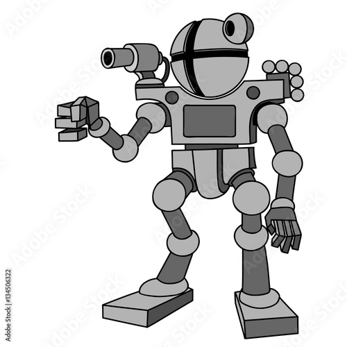 Planet Earth with Iron Arms and Legs. the Robot is Isolated on a White  Background Stock Illustration - Illustration of future, humanoid: 166991288