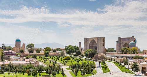 View of Bibi-Khanym Mausoleum in Samarkand, Uzbekistan photo