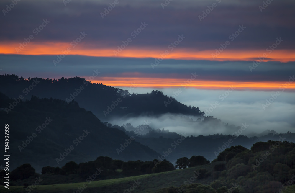 Obraz premium Carmel Valley Sunset