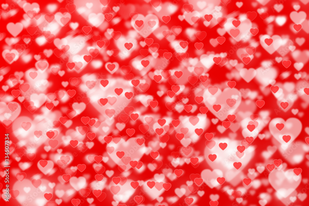 Valentines day background in red color with hearts. Valentines day background in red color with hearts.