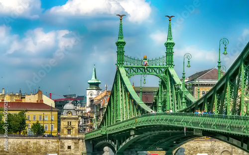 Freiheitsbrücke in Budapest, Ungarn