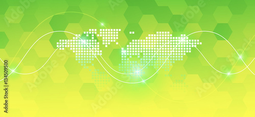 scienza, mondo, pianeta, rete, connessioni, 