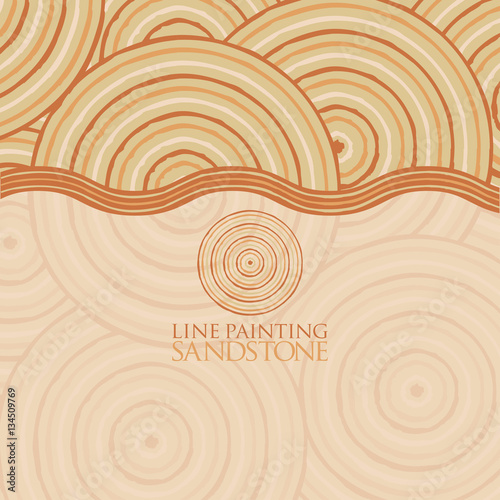 Line painting invite/ greeting card in vector format.
