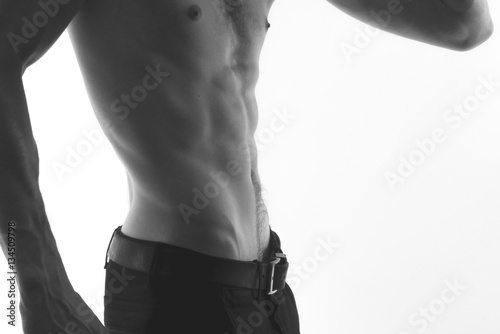 Obraz na płótnie male torso, press