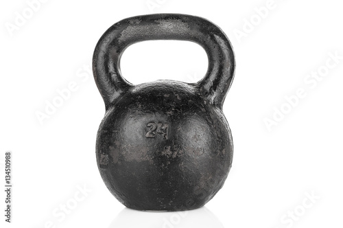 Heavy kettlebell isolated on white background