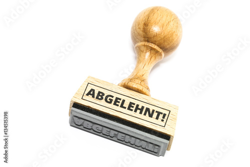 Abgelehnt-Stempel photo