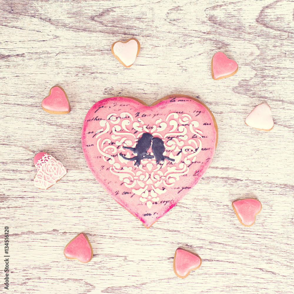Fototapeta premium gift on Valentine's Day