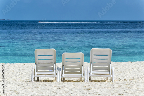 Three beach chairs © Emilian