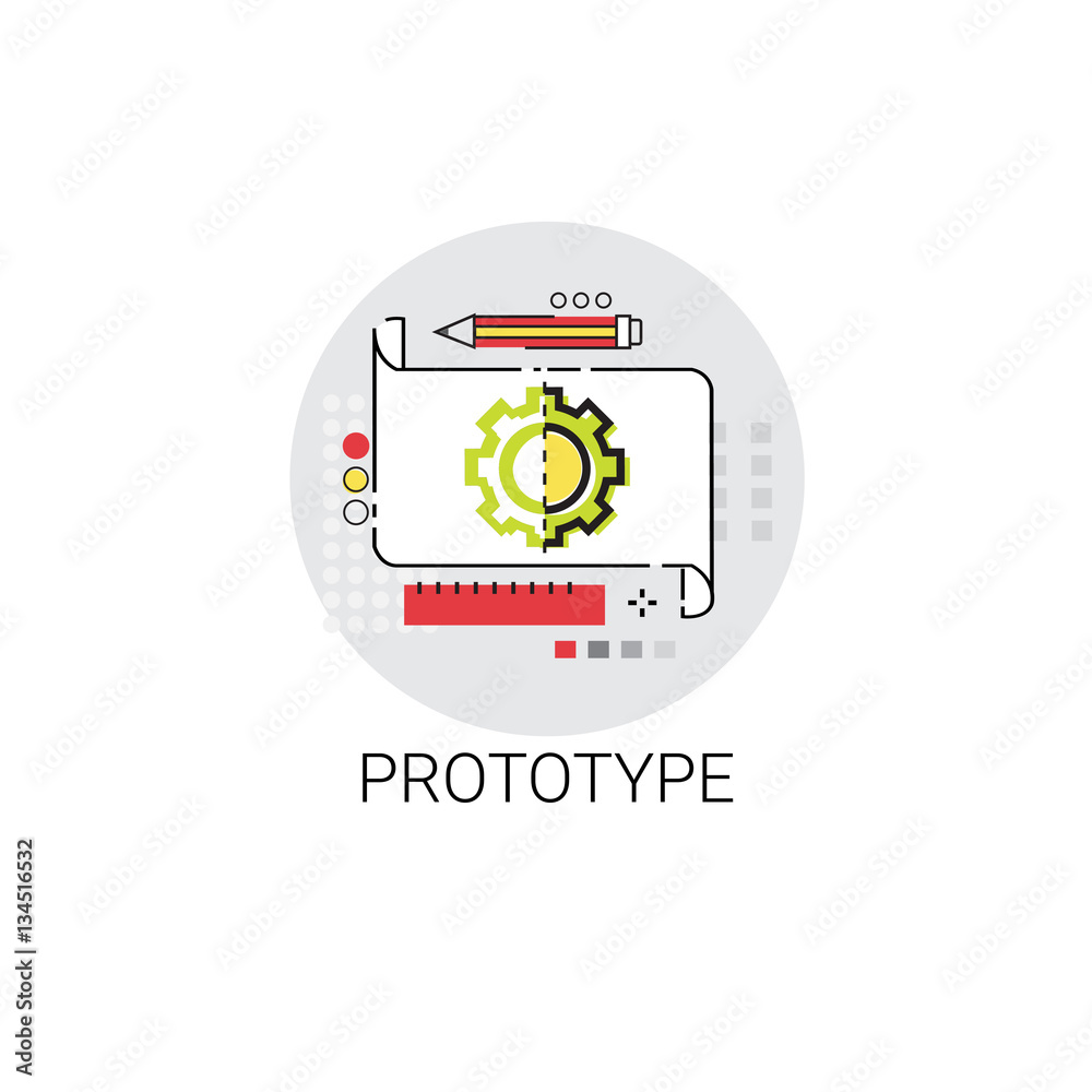 Prototyping Innovation Building Creation Icon Vector Illustration Prototyping Innovation Building Creation Icon Vector Illustration