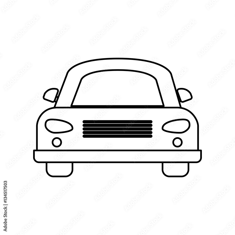 Isolated car vehicle icon vector illustration graphic design
