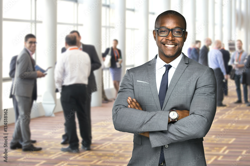 Business financial corporate event male businessman happy with social interaction networking group Business financial corporate event male businessman happy with social interaction networking group