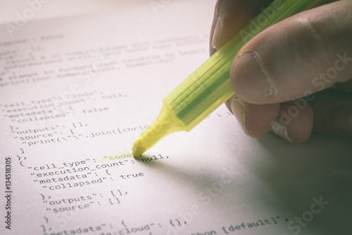 Programming language PHP on paper